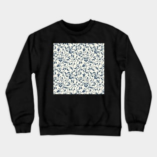 Flower Vine Victorian Pattern Crewneck Sweatshirt